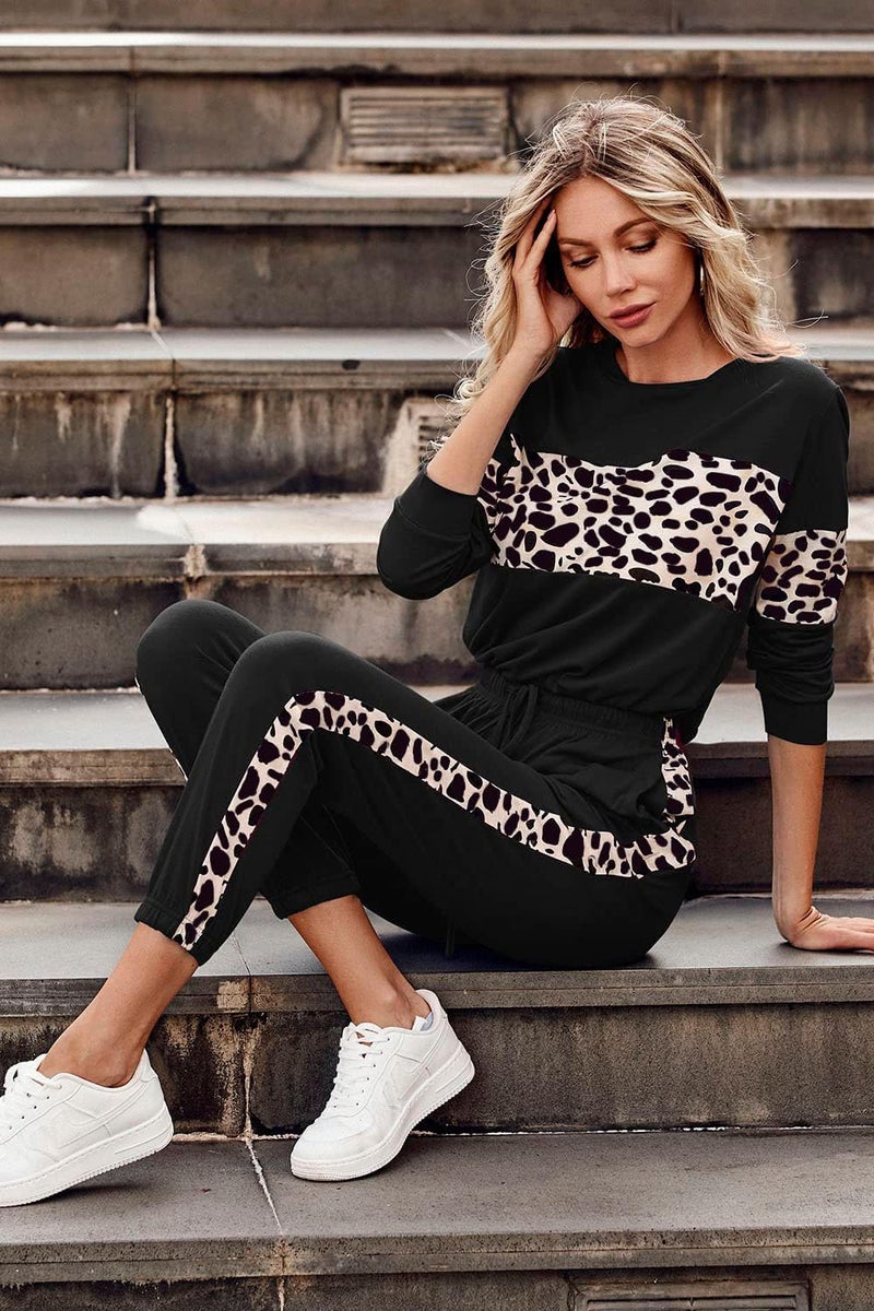 PRETTYGARDEN Store Womens 2 Piece Sets 2026 Long Sleeve Tops High Waisted Sweatpants Lounge Set Fall Fashion Travel Outfits - Image 4